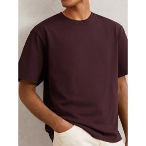 REISS Tate Cotton Garment-Dyed Oversized T-Shirt